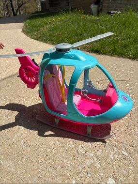 Barbie Turquoise and Pink Play Helicopter